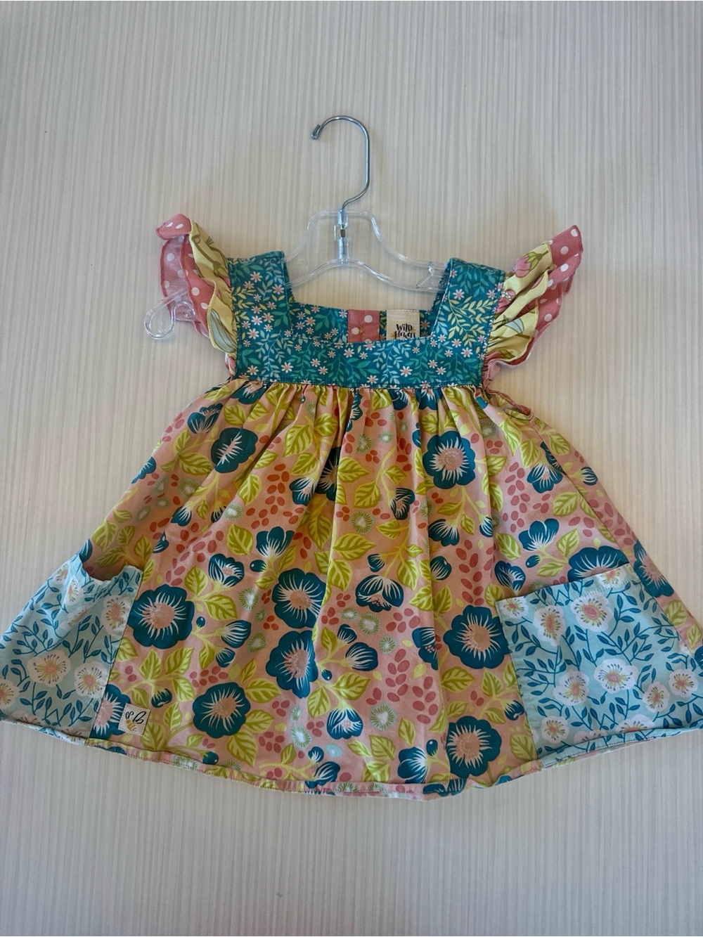 Wildflowers Multicolor Floral Sundress - Pink & Teal